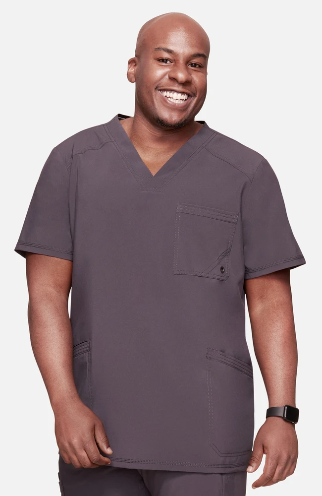Men's V-Neck Solid Scrub Top Cherokee Men's V-Neck Solid Scrub Top -Medical Clothing Store 2 ck ck900a 650