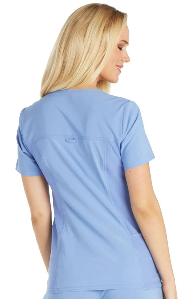 Women's V-Neck Knit Back Solid Scrub Top & Knit Waistband Pull On Scrub P Cherokee Women's V-Neck Knit Back Solid Scrub Top & Knit Waistband Pull On Scrub P -Medical Clothing Store 2 ck ckset02 650