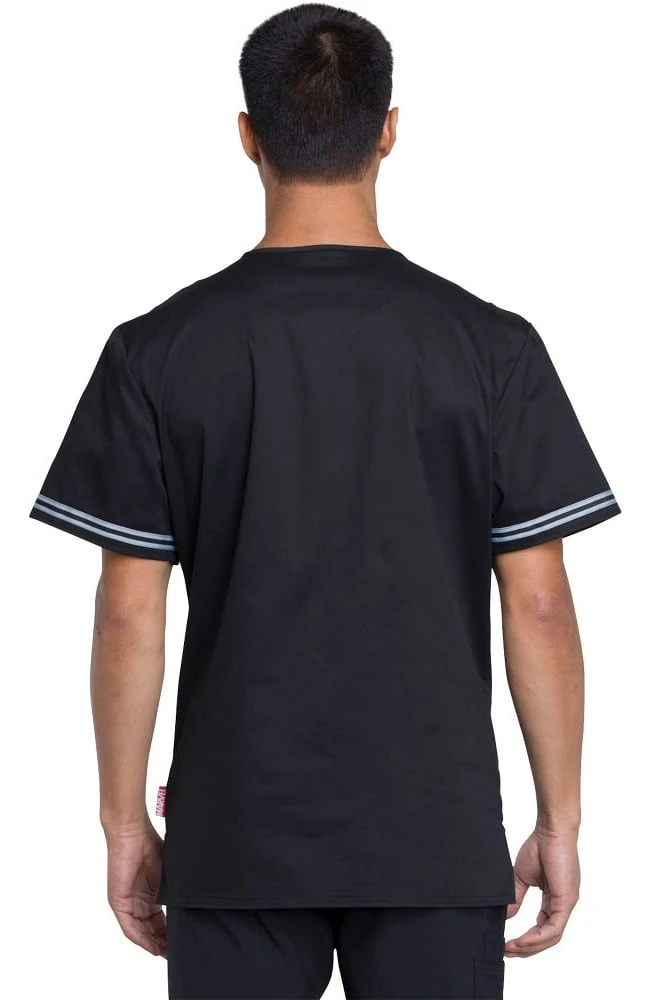 Clearance Men's V-Neck Black Panther Print Scrub Top Cherokee Clearance Men's V-Neck Black Panther Print Scrub Top -Medical Clothing Store 2 ck tf707 printclearance 650