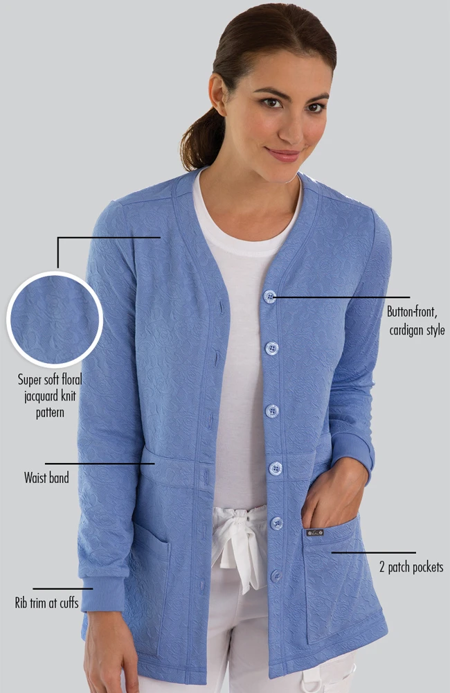 Clearance Women's Claire Button Front Solid Cardigan Scrub Jacket Clearance Women's Claire Button Front Solid Cardigan Scrub Jacket -Medical Clothing Store 2 ko 440 clearance 650