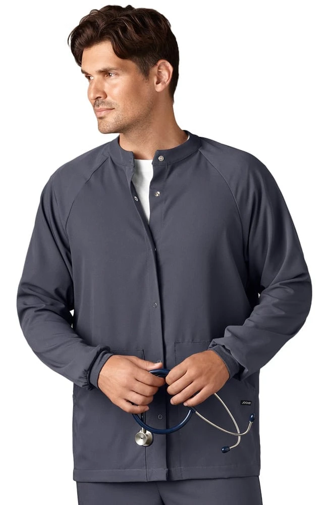 Clearance Unisex Snap Front Warm Up Solid Scrub Jacket Clearance Unisex Snap Front Warm Up Solid Scrub Jacket -Medical Clothing Store 2 wh 2373 clearance 650