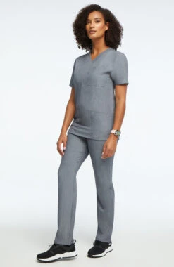Clearance Unisex V-Neck Solid Scrub Top & Cargo Scrub Pant Set -Medical Clothing Store 3 ah lsset2 clearance 650