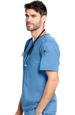 Men's Evan Solid Scrub Top -Medical Clothing Store 3 bc grt091 650