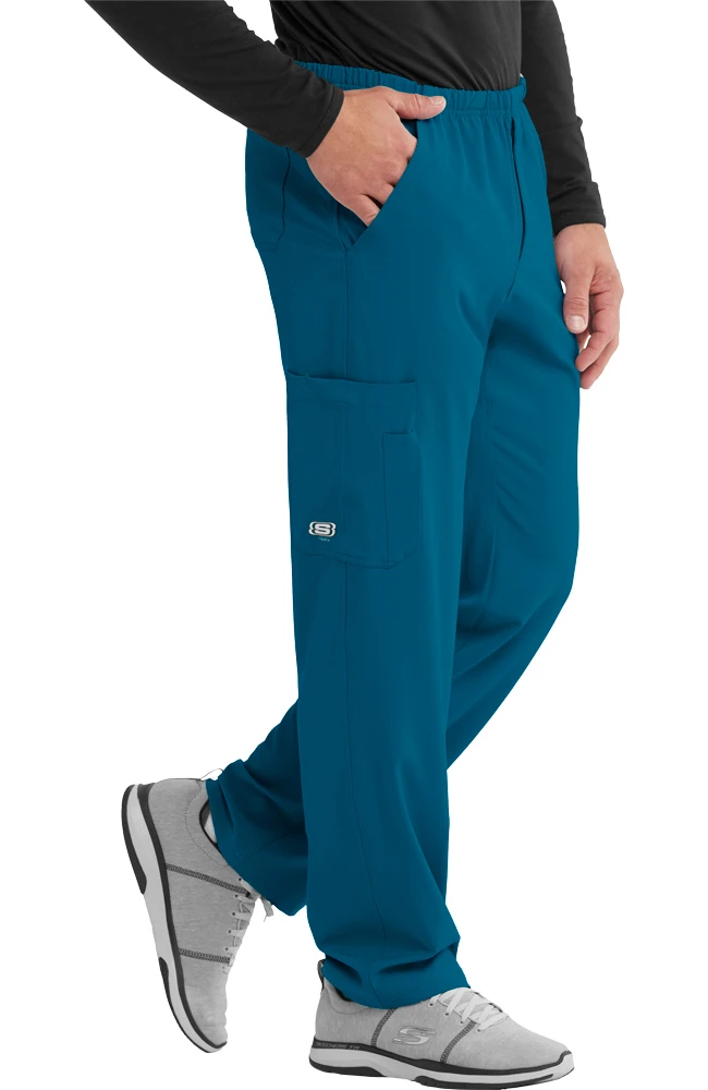 Men's Structure Elastic Waistband Zip Fly Scrub Pant Skechers Men's Structure Elastic Waistband Zip Fly Scrub Pant -Medical Clothing Store 3 bc sk0215 650