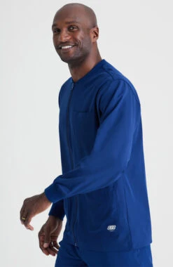 Skechers Men's Structure Zip Front Solid Sport Scrub Jacket -Medical Clothing Store 3 bc sk0408 650