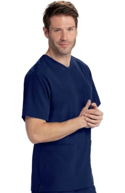 Skechers Men's Vitality Solid Scrub Top -Medical Clothing Store 3 bc skt082 650