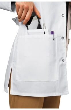 Cherokee Women's Snap Front Princess Seam 32" Lab Coat -Medical Clothing Store 3 ck 1369 650