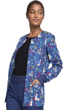 Cherokee Clearance Women's Magical Care Print Jacket -Medical Clothing Store 3 ck ck301 printclearance 650 7