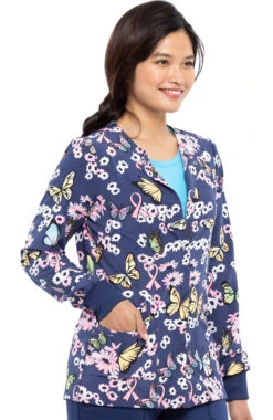 Cherokee Clearance Women's Beautiful To Care Print Scrub Jacket -Medical Clothing Store 3 ck ck321 printclearance 650 5