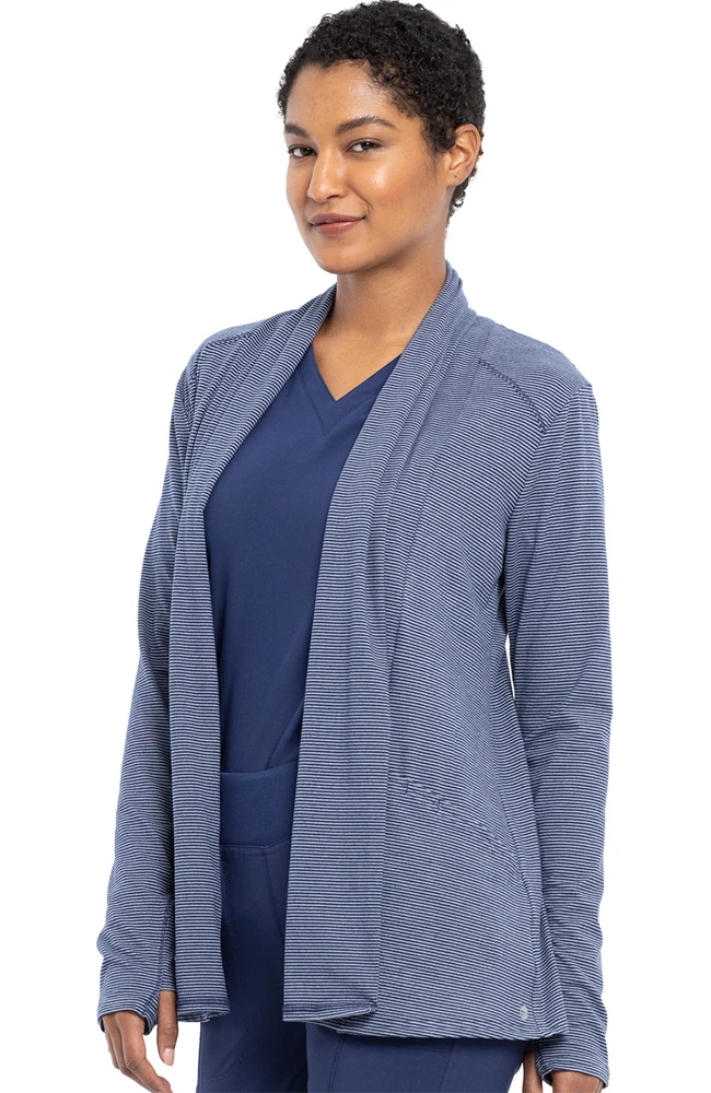 Clearance Women's Open-Front Stripe Print Scrub Jacket Cherokee Clearance Women's Open-Front Stripe Print Scrub Jacket -Medical Clothing Store 3 ck ck327 clearance 650