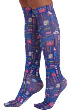 Cherokee Women's Knee High 8-15 MmHg Wide Calf Compression Sock -Medical Clothing Store 3 ck comfspw 650