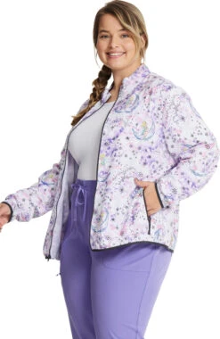 Women's Packable Starlight Tink Print Scrub Jacket -Medical Clothing Store 3 ck hs329 print 650