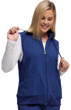 Women's In-Vested Love Solid Scrub Vest -Medical Clothing Store 3 ck hs500 650