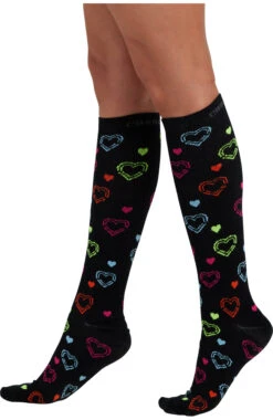 Cherokee Women's 10-15 MmHg Wide Calf Print Support Socks -Medical Clothing Store 3 ck prtsupw 650