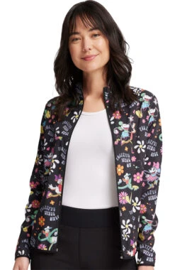 Cherokee Clearance Women's Packable Positive Vibes Print Jacket -Medical Clothing Store 3 ck tf320 printclearance 650