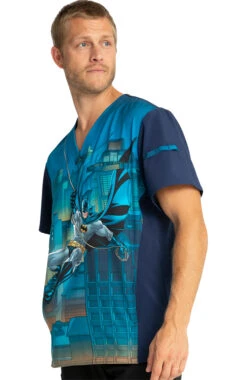 Cherokee Clearance Men's Swing Into Action Print Scrub Top 2 Cherokee Clearance Men's Swing Into Action Print Scrub Top -Medical Clothing Store 3 ck tf700 printclearance 650 3