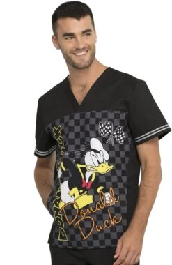 Cherokee Clearance Men's Built For Speed Print Scrub Top -Medical Clothing Store 3 ck tf702 printclearance 650 1