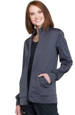 Clearance Unisex Zip Front Solid Scrub Jacket -Medical Clothing Store 3 ck ww370 clearance 650
