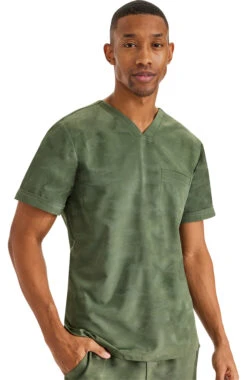Men's Jack V-Neck Camo Scrub Top -Medical Clothing Store 3 hh 2360 650