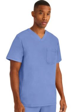 Clearance Men's Mason Solid Scrub Top -Medical Clothing Store 3 hh 2591 clearance 650