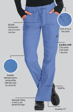 Women's Drawstring Peace Scrub Pant -Medical Clothing Store 3 ko 721 650