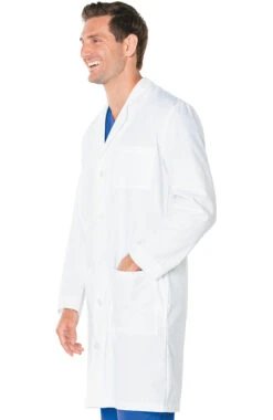 Men's 3-Pocket Full Length Poplin 41½" Lab Coat 2 Men's 3-Pocket Full Length Poplin 41½" Lab Coat -Medical Clothing Store 3 ln 3145 650