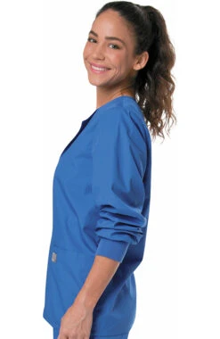 Unisex Snap Closure Solid Scrub Jacket -Medical Clothing Store 3 ln 75231 650