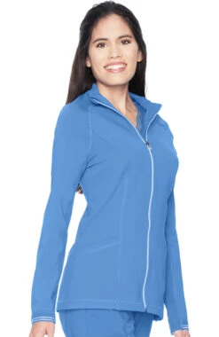 Women's Contrast Trim Solid Scrub Jacket -Medical Clothing Store 3 ln 9742 650