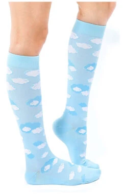 Unisex 15-20 MmHg Lightweight Clouds Print Compression Socks -Medical Clothing Store 3 lr 22cn 650