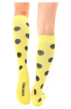 Unisex 15-20 MmHg Lightweight Smile Print Compression Socks 2 Unisex 15-20 MmHg Lightweight Smile Print Compression Socks -Medical Clothing Store 3 lr 24cn 650