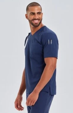 Men's Apex V-Neck Solid Scrub Top -Medical Clothing Store 3 md et21811 650