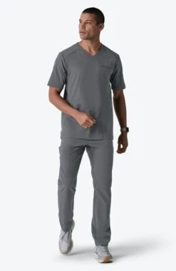 Men's Realm V-Neck Scrub Top 2 Men's Realm V-Neck Scrub Top -Medical Clothing Store 3 md et22115 650