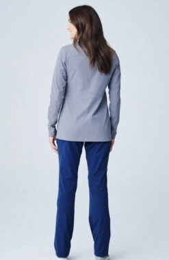 Women's Kinetic Bomber Solid Scrub Jacket 2 Women's Kinetic Bomber Solid Scrub Jacket -Medical Clothing Store 3 md sj11831 650