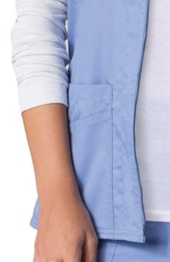 Clearance Women's COOLMAX Short Sleeve Zip Front Solid Scrub Jacket -Medical Clothing Store 3 mv 8728 clearance 650