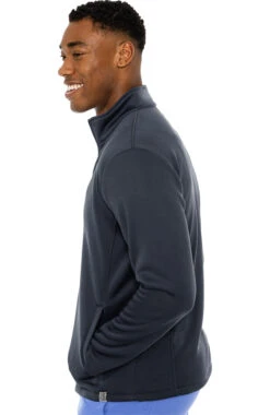 Men's Med Tech Zip Up Solid Scrub Jacket -Medical Clothing Store 3 pe 8688 650