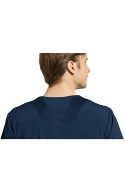 Men's V-Neck Solid Scrub Top & Mesh Waist Stretch Scrub Pant Set -Medical Clothing Store 3 wc 1set 650