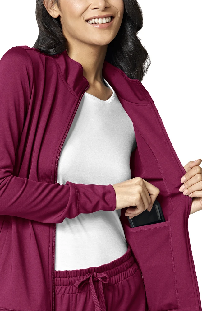 Women's Solid Scrub Jacket Women's Solid Scrub Jacket -Medical Clothing Store 3 wk 8199 650
