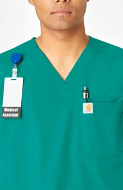 Carhartt Men's V-Neck Shirttail Scrub Top -Medical Clothing Store 3 wk c16113 650