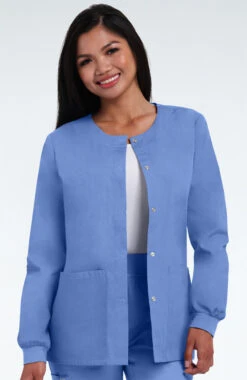 Women's Solid Scrub Jacket With Tablet Pocket -Medical Clothing Store 4 ah b2203 650