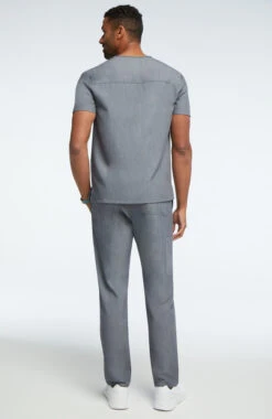 Clearance Unisex V-Neck Solid Scrub Top & Cargo Scrub Pant Set -Medical Clothing Store 4 ah lsset2 clearance 650