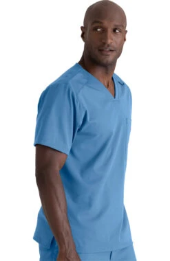 Men's Murphy V-Neck Solid Scrub Top 3 Men's Murphy V-Neck Solid Scrub Top -Medical Clothing Store 4 bc grst079 650