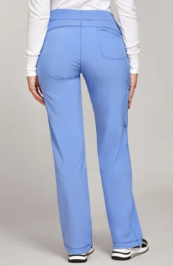 Cherokee Women's Mock Wrap Scrub Top & Straight Leg Scrub Pant Set -Medical Clothing Store 4 ck 15seta 650