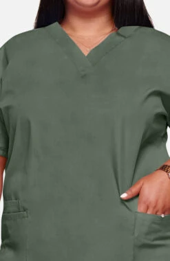 Women's V-Neck 2 Pocket Solid Scrub Top -Medical Clothing Store 4 ck 4700 650