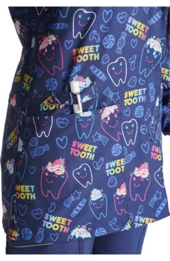 Cherokee Women's Snap Front Sweet Tooth Print Jacket -Medical Clothing Store 4 ck ck321 print 650