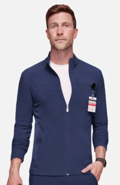Cherokee Men's Zip Front Solid Scrub Jacket -Medical Clothing Store 4 ck ck332a 650