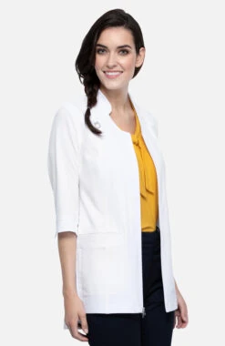 Cherokee Women's Zip Front Tunic Jacket -Medical Clothing Store 4 ck ck952a 650