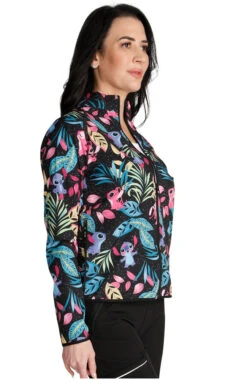 Cherokee Women's Packable Angel And Stitch Print Scrub Jacket 3 Cherokee Women's Packable Angel And Stitch Print Scrub Jacket -Medical Clothing Store 4 ck tf320 print 650