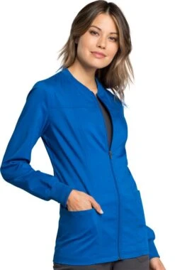 Women's Zip Front Solid Scrub Jacket -Medical Clothing Store 4 ck ww305ab 650