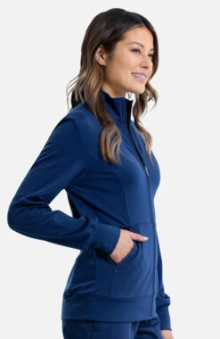 Women's Knit Solid Scrub Jacket 3 Women's Knit Solid Scrub Jacket -Medical Clothing Store 4 ck ww371 650