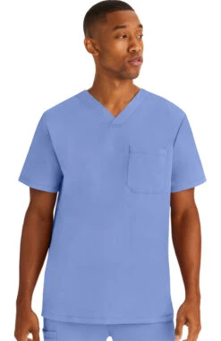 Clearance Men's Mason Solid Scrub Top -Medical Clothing Store 4 hh 2591 clearance 650